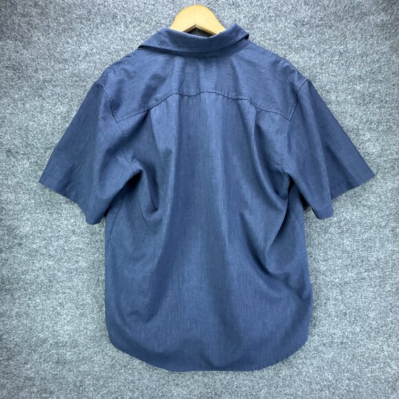 Orvis Shirt Mens Large Blue Performance Outdoor Utility Travel Button Up Casual - Picture 4 of 14